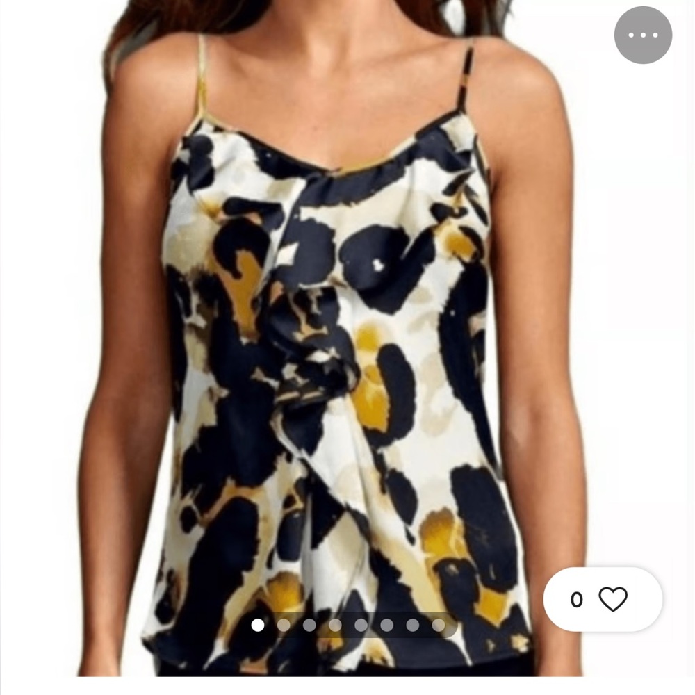 CAbi Style 174 Animal Print Ingenue Camisole with Adjustable Spaghetti Straps